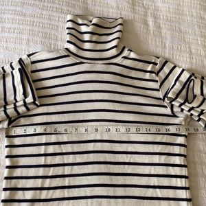 LL Bean striped turtleneck size xs, 100% cotton